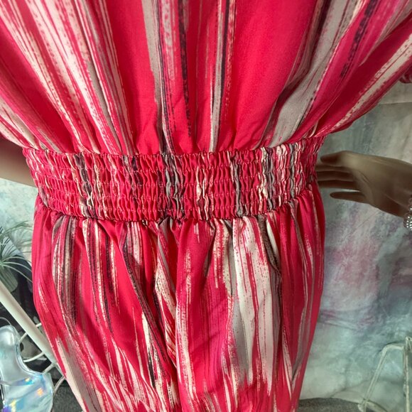 NWOT๐ Breezaya Tasseled Cuff Elastic Waistline Straight Wide Leg Jumpsuit - Picture 11 of 16